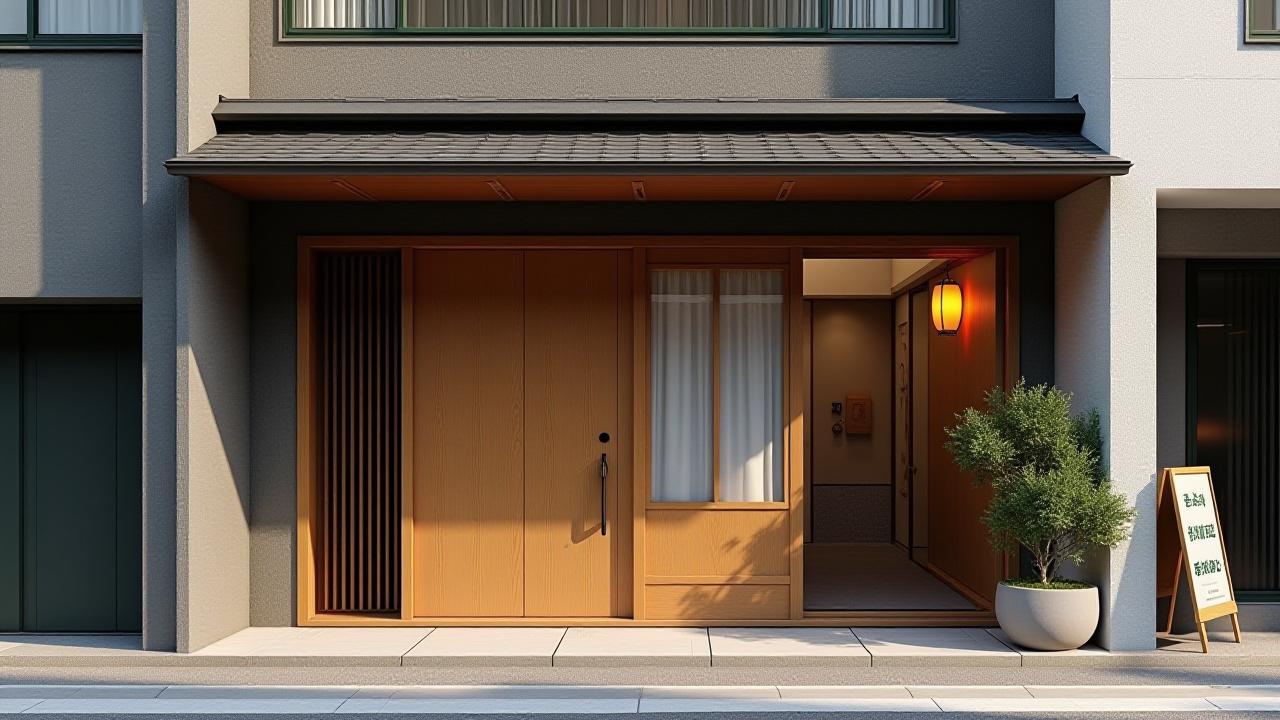 Midori Takumi Osaka studio exterior, traditional Japanese architecture