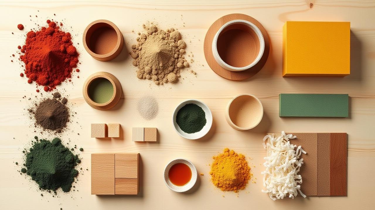 Midori Takumi Osaka studio, various craft materials laid out