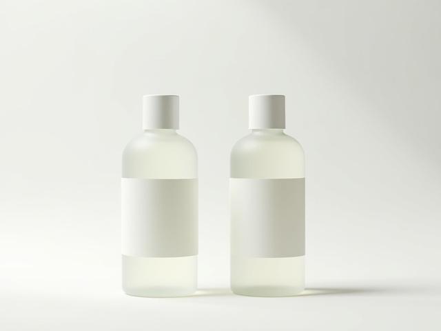 高品質のエポキシ樹脂ボトルが清潔な作業台に置かれている様子